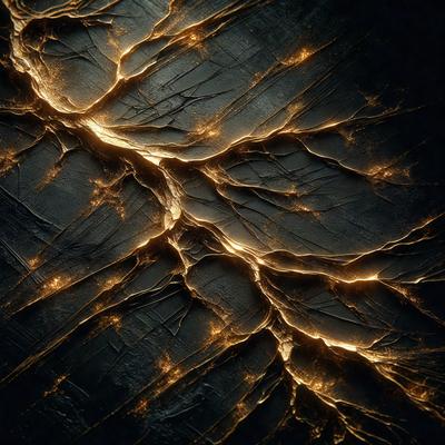 The primary subject of the image is a close-up of a wooden surface with a yellowish, orange-like glow. The setting appears to be a dark room, and the visual style is a combination of a photo and digital art. The dominant colors in the image are yellow and orange, creating a warm and inviting atmosphere.